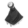 Gear Shift Knob Boot Set 5 Speed PVC Leather Durable