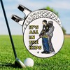 Golf Ball Markers with Magnetic Hat Clip, 4pcs Funny Golf