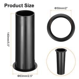 MECCANIXITY 6Pcs 50x140mm/2 x 5.5 Inch Speaker Port Tube Subwoofer Bass Box Tube Bass Woofer Box Speaker Box Bass Air Port for DJ/PA Speaker Cabinets