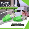 GearIT - Cable Ethernet Cat6 para exteriores con revestimiento de