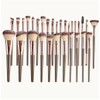 30 Piece Professional Makeup Brushes Set with Travel Pouch Pink