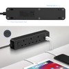 JSVER Extension Lead with USB Slots, 5M Power Strip 3250W
