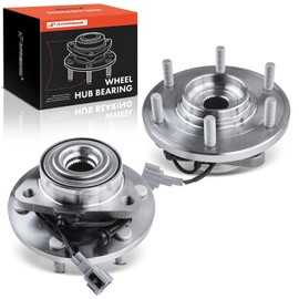 A-Premium 2 x Front Wheel Bearings and Hub Assembly Compatible with Infiniti QX56 2008-2010 & Nissan Armada Titan 2008-2012, w/ABS 6-Lug