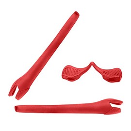 LenzReborn Replacement Earsocks Nosepieces Rubber Kits for Oakley Radar EV Path Sunglass - Red