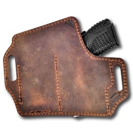 Versacarry UGMA3BRN Guardian Holster - Arc Angel Design - Outside The Waistband - Spare Mag Carrier - Right Hand Only - Brown - Size 3