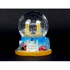 Snow Globes Medium Detailing London Tower Bridge, London Collectable Souvenir