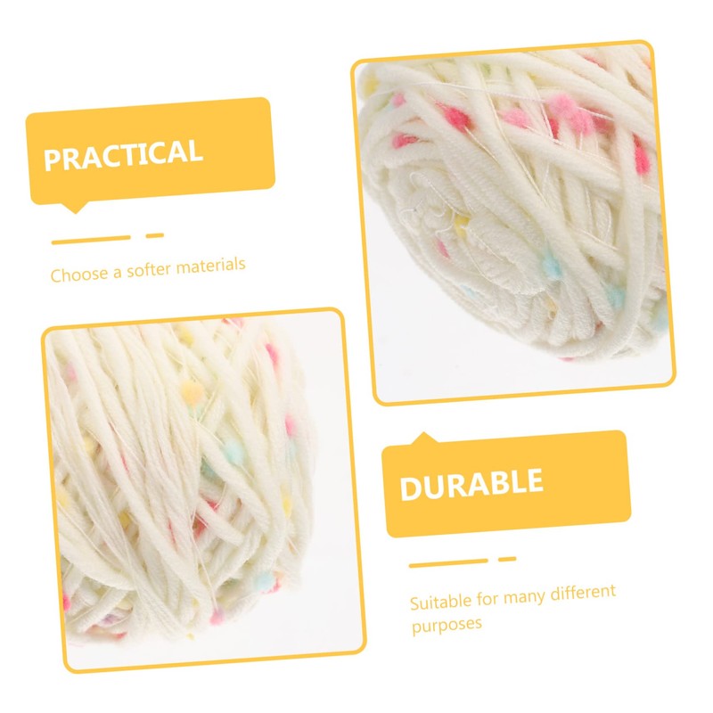 OHPHCALL 2 Rolls Supple Cat Coat Crocheting Yarn DIY Knitting