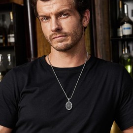 URONE St. Michael-Anhänger für Männer Sterlingsilber Amulett Medaille Schutzanhänger Religiöser Schmuck Geschenke für Männer