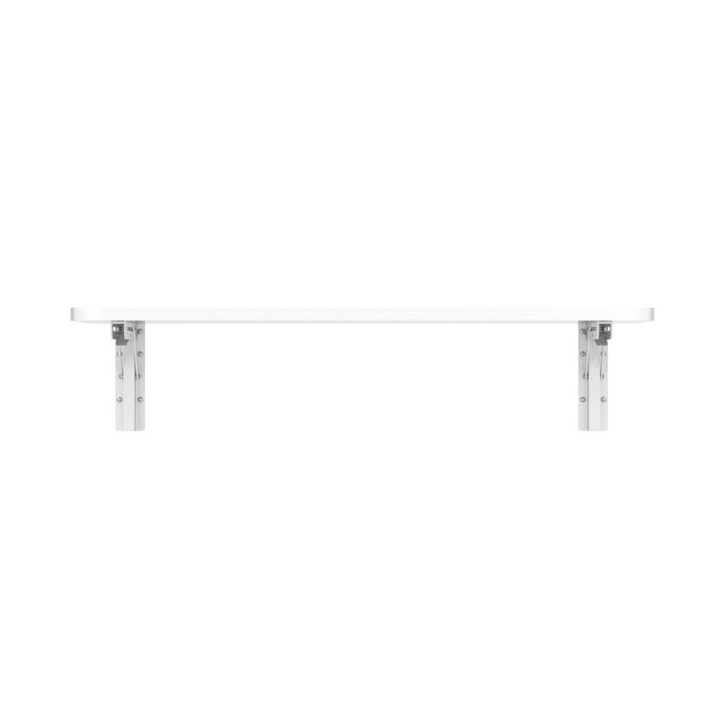 CYGJSYEA Wall Mounted Folding Table,White Floating Desk for Small Spaces,Stainless