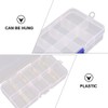 EXCEART 3 Pieces Assortment Box Small Sorting Boxes Plastic Transparent
