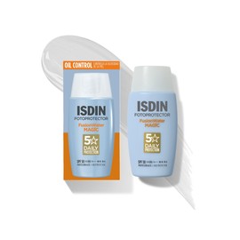ISDIN Fotoprotector Fusion Water Magic SPF 50, Protector Solar Facial OIL CONTROL, de fase acuosa para uso diario, Textura ultra ligera, 50 ml        
