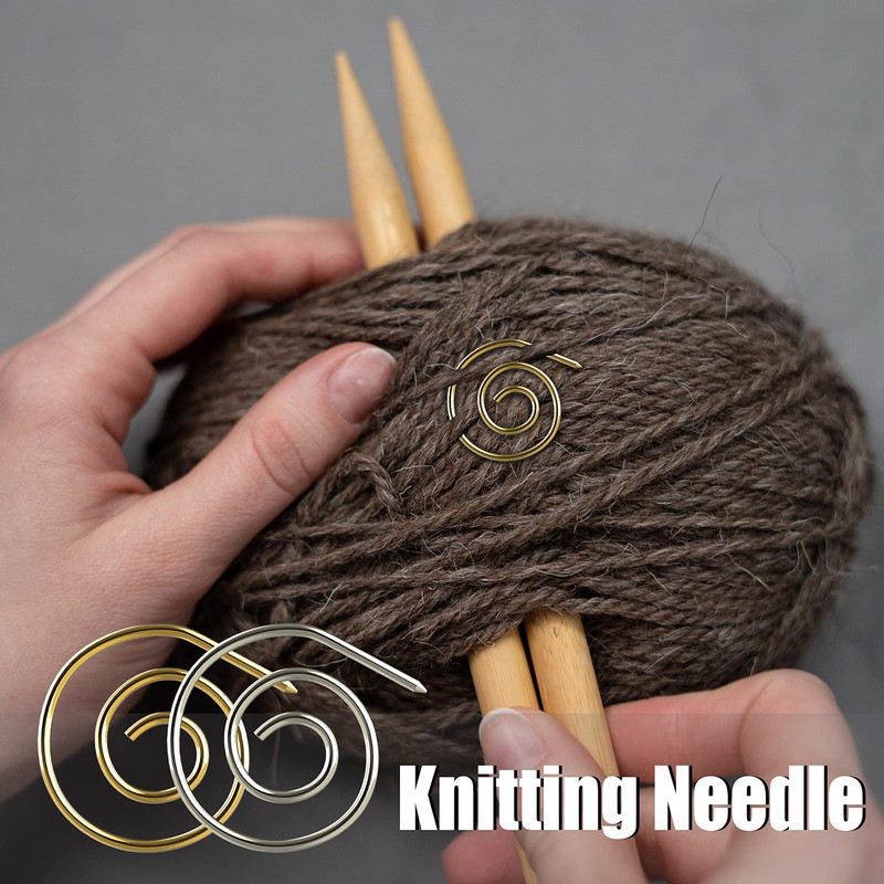 ZORRA 4PCS Knitting Needles Set, Handmade Crochet Spiral Cable Needle,