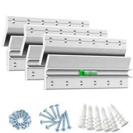 Heavy Mirror Hanging Kit, French Cleat Heavy Duty, Mirror Hanging Hardware Z Clip Wall Hangers for Mounting Headboard, whiteboard & Ledges, Picture Frame Hanging Kit - 6 Inch 3 Pack Up to 60 lbs