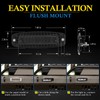BUNKER INDUST 7" Inch Flood LED Light Pods,Pair Flush Mount