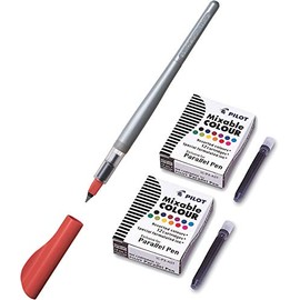 Pilot Calligraphy Fountain Pen Refillable Parallel Pen (1.5 mm + Cartridges)