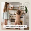 Wooden Play Kitchen for Kids– Realistic Appliances, Smart Storage &