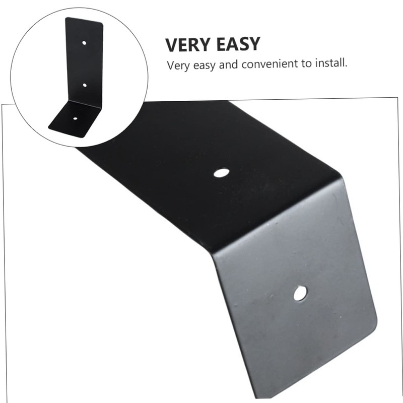 COHEALI 4Pcs Heavy Duty Shape Iron Brackets for Floating Shelves