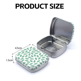 DEFIYEAR 8PCS Small Tin Boxes with Lids - Mini Rectangular Metal Tins, Portable Storage Boxes & Mini Tin for Jewelry Pills Coins Small Items, Lightweight Design for Travel and Organization