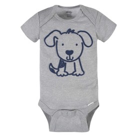 Onesies Brand Baby 3 Onesies 3 Pants Outfit Bundle Mix n Match Newborn to 12M, Blue Dog Stripe, 12 Months