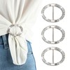 TUONYIS 3 Pcs Fashion Scarf Clips Shawl buckle Inlaid Rhinestone