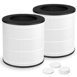 Can-Meageren M03 Air Purifier Replacement Filter Compatible With Mooka M03 Air Purifier, H13 True HEPA Filter, 2 Pack