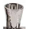 Liquor Cup Set of 6 Hammered Nickel Cone Shaped Designed