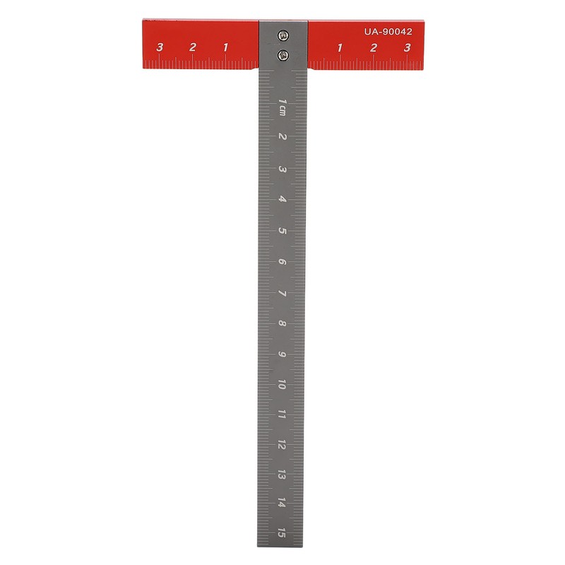 T Square Ruler Aluminum Alloy Accurate Scale Multifunctional Portable Woodworking