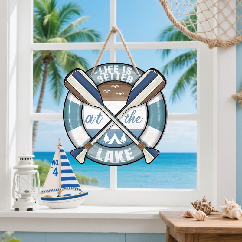 Zzbakress Lake House Decoration Life is Better at The Lake