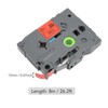 5 Pcs Label Maker Tape Black On Red 12mm 0.47