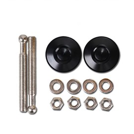 Nihfien 2Pcs 1.25in Universal Aluminum Vehicle Hood Pins,Quick Release Lock Latch Bumper for Car, Bumper Quick Release Latch License Plate Clip Hood Pins Lock for Bumper Hood or DIY - Golden
