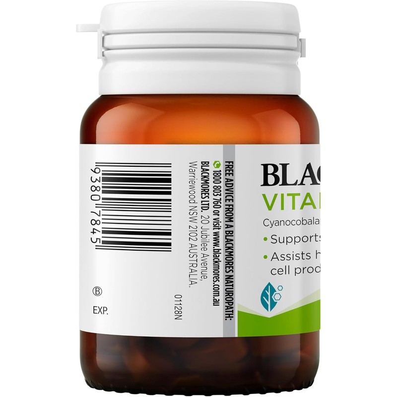 Blackmores Vitamin B12 | Supports Energy Levels & Assists in