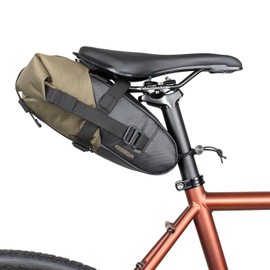 GORIX Bike Saddle Bag Waterproof Expandable Roll Type 3L Durable Lightweight Road Mountain Bike Cycling Rear Seat Pack (DeviDoki)