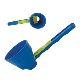 Funnel Scoop Gym | Funnel Scoop For Powder | Powder Scoop For Water Bottle No Spill Scoop Converts To Funnel With Silding Base | 2 In 1 Measuring Slide Scoop Funnel For Protein Powder And Sports Drink