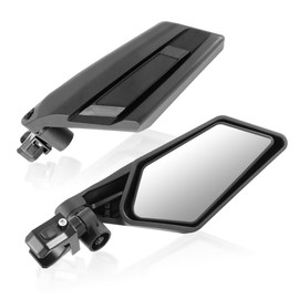 Auto Dynasty UTV Side Mirrors Convex Rear View Anti-Glare For 1.5-2 Inch Roll Bar Mount With Adjustment Handlebar Mount Universal for Polaris Can Am Kawasaki Arctic Cat Pioneer Yamaha