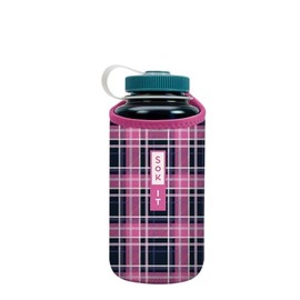 Sok It BotlSok Water Bottle Sleeve Insulated Neoprene Cover (Berry Plaid, Fits 32oz Nalgene)