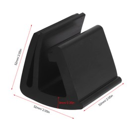 Aramox 2pcs Rubber Auto Club Car Windshield Retaining Clips Cart Windshield Mounting Clips Replacement for EZGO Club Car Black 1020058‑01