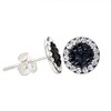 ENTREPLATA 925 Sterling Silver Mosaic Microsetting Earrings for Women Girls