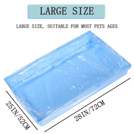 Uifrmely 10pcs Clear Disposable Bird Cage Liners, Large Size 28x20in BirdCages Litter Box Plastic Film Cover, Pet Crate Tray Covers for Bird Parakeet Bunny Finches Ferret Chinchilla Small Animal (10)