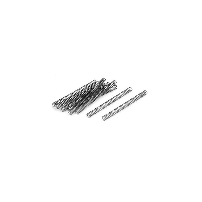TA-VIGOR 10Pcs Extended Compressed Spring, 3mm OD,0.4mm Wire Size,40mm Length