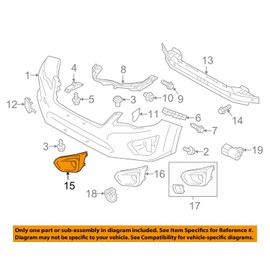 Subaru Genuine 57731FJ010 Cover Fog Light, 1 Pack