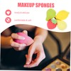 WOONEKY Egg-shaped Makeup Sponges 4pcs Fruit Beauty Egg for Women