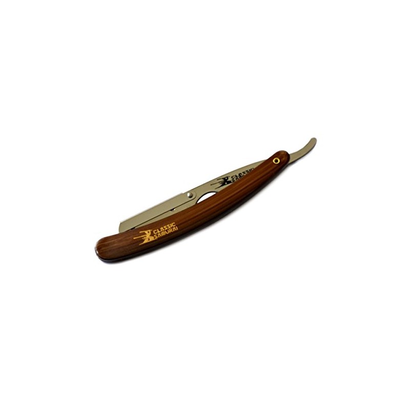 Stainless Steel Professional Barber Straight Edge Razor with 100 Count