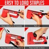 SHALL Light Duty Staple Gun for Wood - Red Upholstery