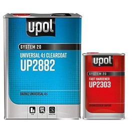 U-POL 2882 Fast KIT Overall Clear Urethane CLEARCOAT Universal Clear 4:1 Fast KIT European Style CLEARCOAT w/NANOPARTICULATE Technology