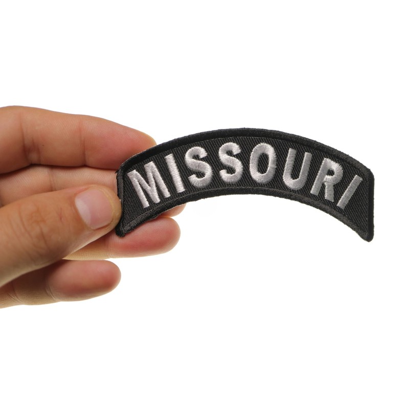 Missouri Patch - 4x1.75 inch. Embroidered Iron on Patch