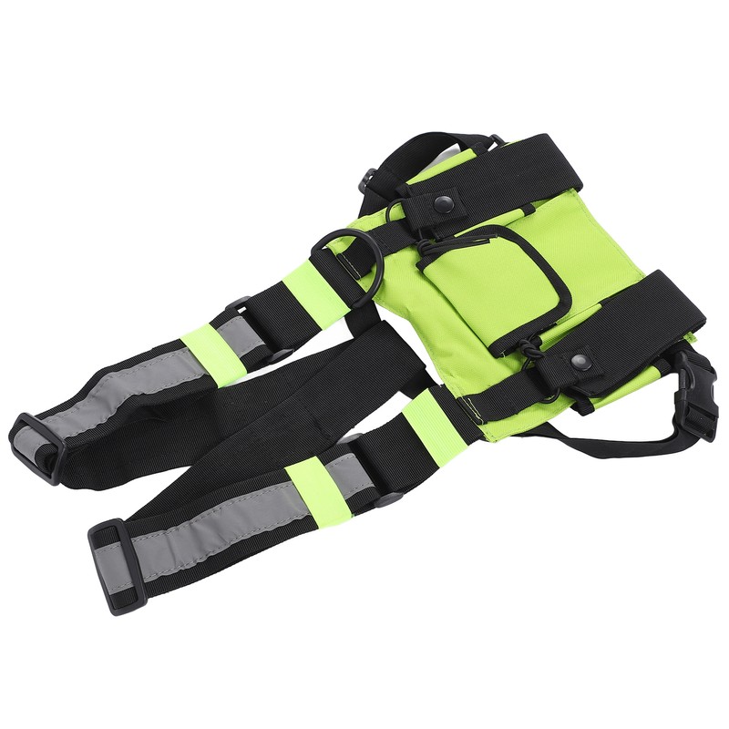 Multifunctional Nylon Waterproof Chest Bag Reflective Safety Tooling Vest for
