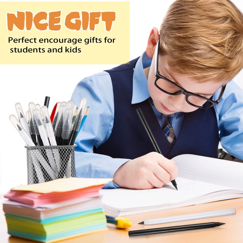 Marsui 40 Pcs Everlasting Pencil Forever Inkless Pencil Eternal with