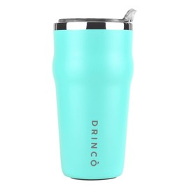 Drinco - Vaso de acero inoxidable de 20 onzas, con aislamiento al aspiradora, vaso de cerveza con abridor de botellas integrado, THOR (vaso de cerveza de 20 onzas, aguamarina)