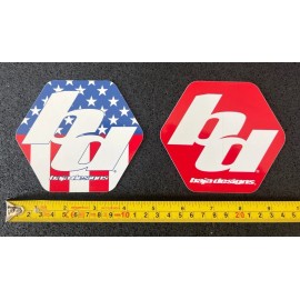 Unbranded 2 BD Baja Design decals stickers racing offroad overland adventure trails rv utv