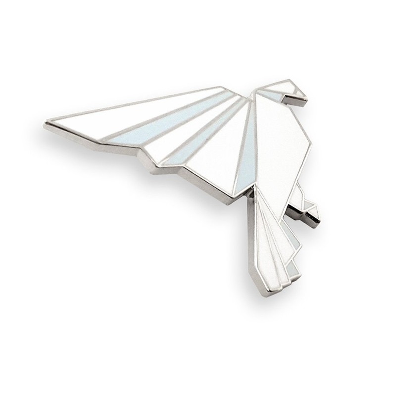 Pinsanity Origami Bird Enamel Lapel Pin